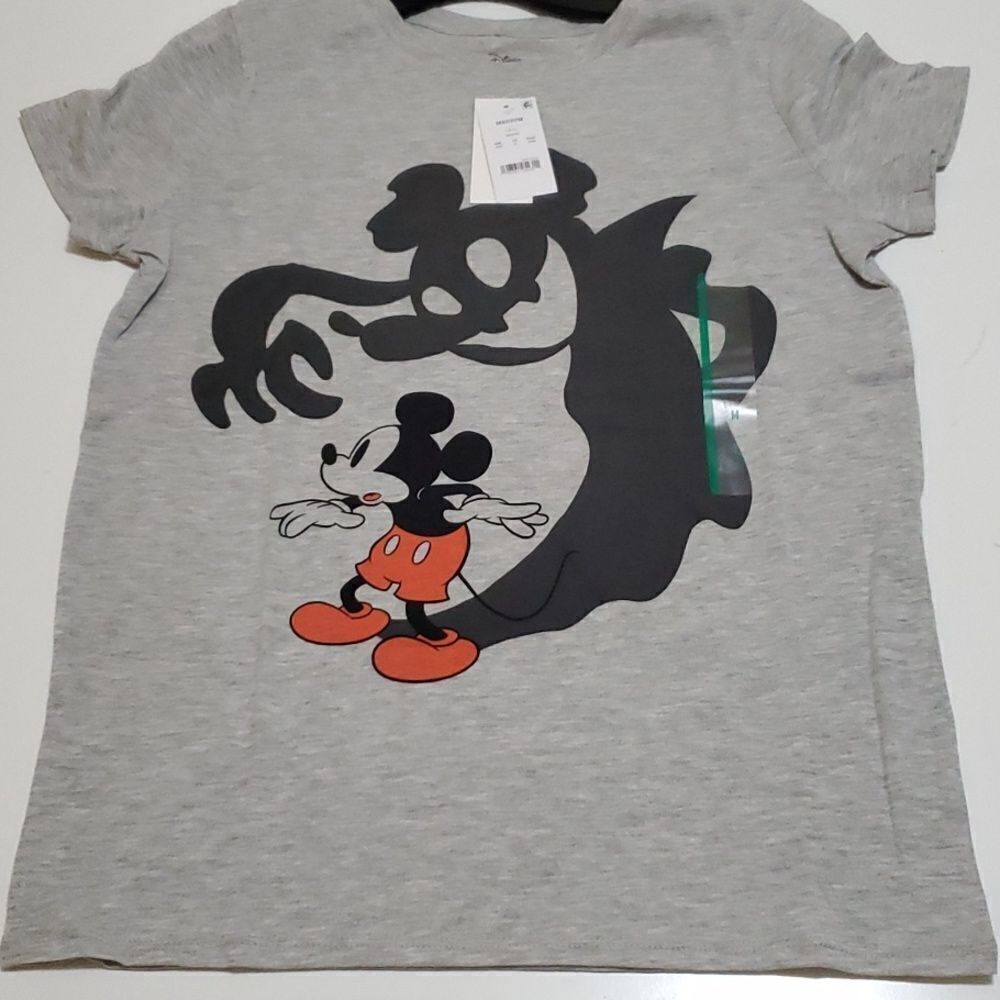 NEW M Mickey Mouse Halloween Ghost DISNEY short sleeve tshirt MEDIUM NWT
